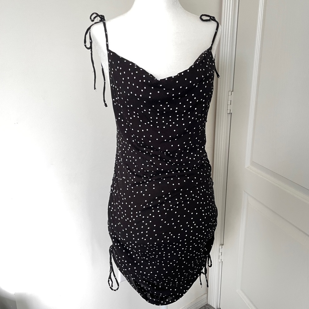 NWT Adika Spaghetti Strapped Polka dot Mini Dress
